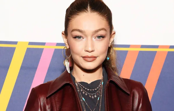Look, pose, model, makeup, hairstyle, hair, Gigi Hadid, Gigi Hadid