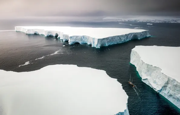 Picture sea, nature, ice, Antarctica