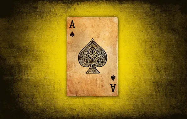 The GAME, CARD, THE ACE OF SPADES