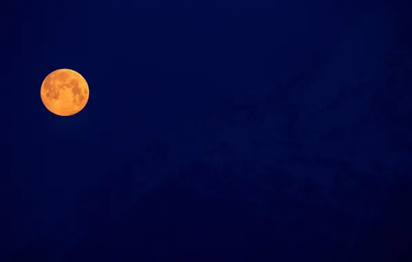 Mountains, The moon, the full moon