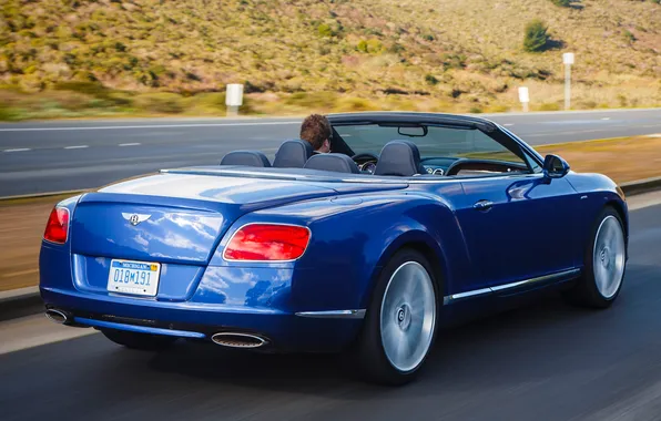 Picture speed, Bentley, Continental, back, Speed Convertible