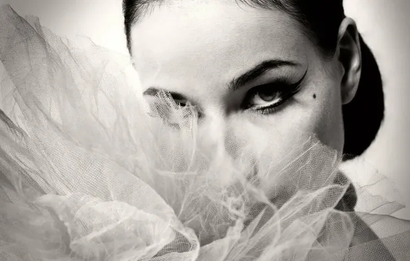 Girl, model, black and white, DITA VON TEESE, Dita Von Teese