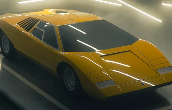 Picture Lamborghini, Countach, exterior, sports car, LP500, Reconstruction, 2021, Lamborghini Countach LP500 Reconstruction