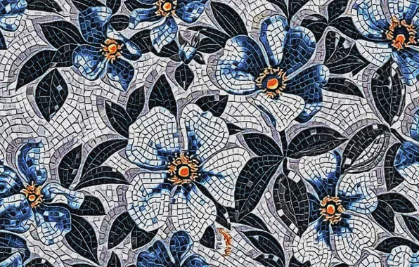 Abstraction, background, texture, canvas, floral pattern, acrylic paint, the stained glass pattern