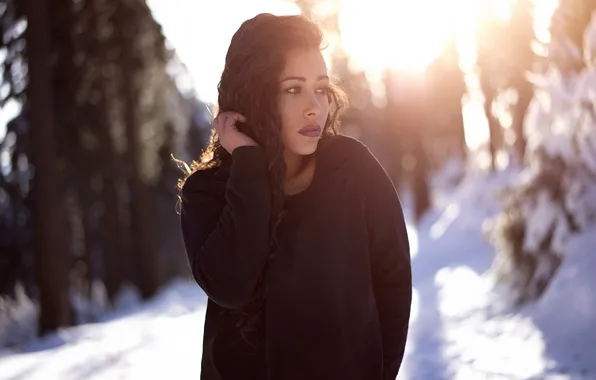 Portrait, sunlight, Martin Kühn, Shanice