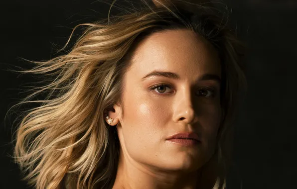 Look, face, portrait, actress, blonde, closeup, Brie Larson, The Hollywood Reporter