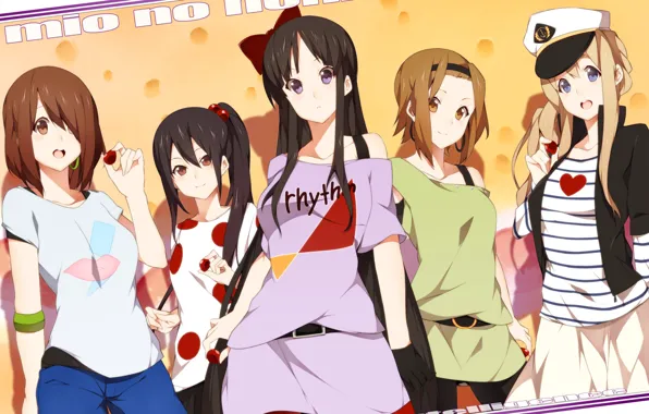 Girls, anime, art, characters, K-ON