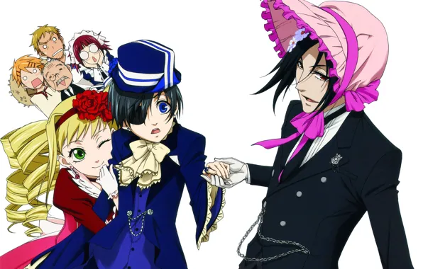 The owner, count, servants, Butler, Kuroshitsuji, Sebastian Michaelis, Ciel Phantomhive, Dark Butler