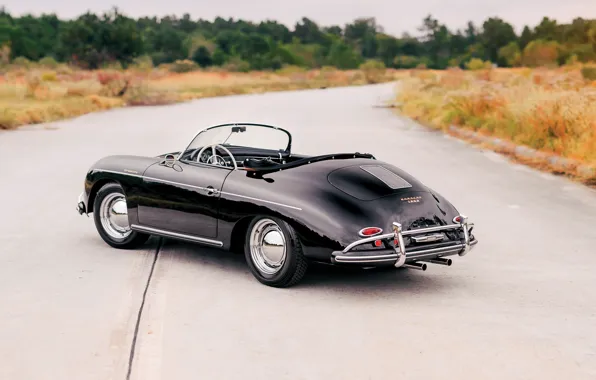 Porsche, 1957, 356, rear view, Porsche 356A 1600 Speedster