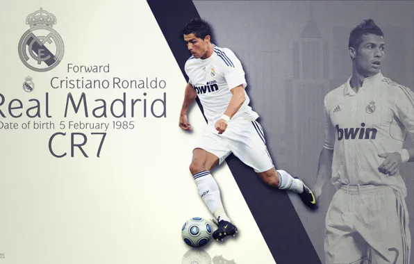 Picture background, the ball, real Madrid, CR7, Ronaldo, cleats, Megastar