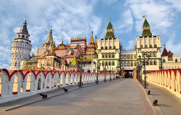 Bridge, Moscow, Russia, architecture, Izmailovo, Sergey Gazizov, Izmailovo Kremlin