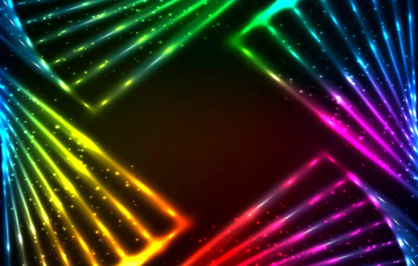 Picture lights, vector, colors, abstract, rainbow, background