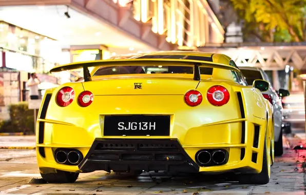 Picture Nissan, Yellow, Singapore, Tuning, GTR35