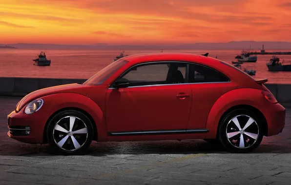 Picture background, Volkswagen, side view, Volkswagen, Fusca