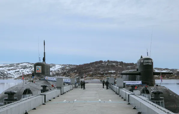 Pier, Ekaterinburg, submarines, Prince Vladimir