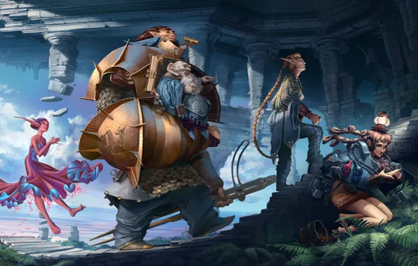 Creatures, fern, the compass, travelers, THU Clans