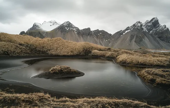 Picture nature, Iceland, Vesturhorn