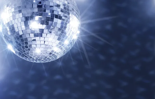 Picture Music, Party, Disco ball, The glare from the ball, Mirror, Disco