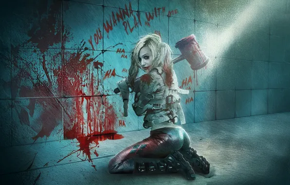 Picture madness, heart, harley quinn