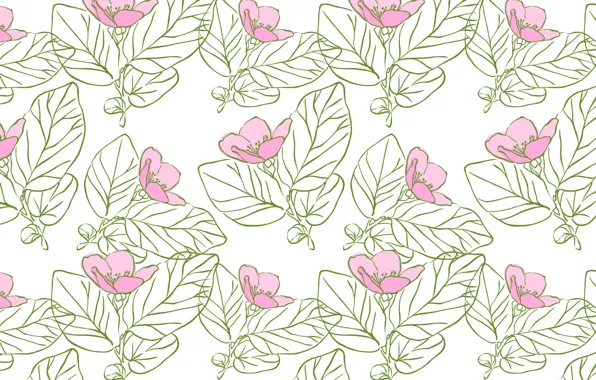 Flowers, texture, pink, design, pattern, Floral