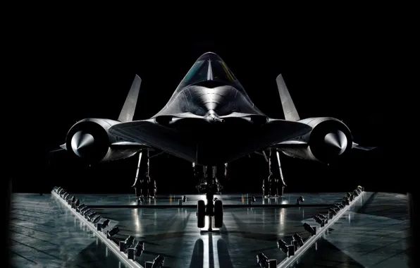 Picture the plane, background, black, wheel, turbine, Aviation, Lockheed SR-71