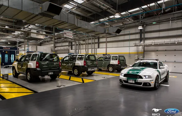 Mustang, Ford, Dubai, Police, Garage, Roush