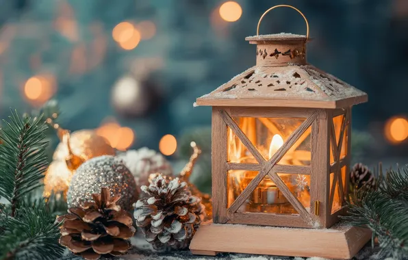 Balls, Christmas, lantern, New year, bumps, AI art, neural network