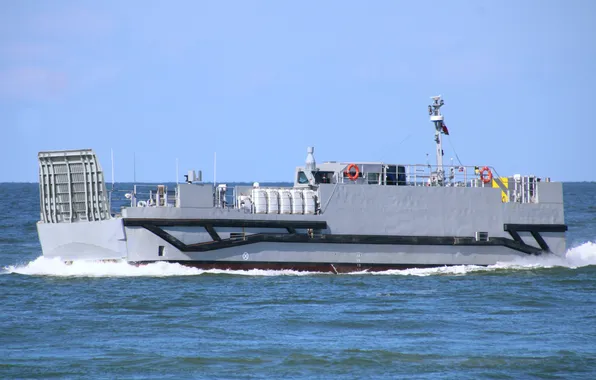 Self-propelled, French Navy, amphibious transport, the die