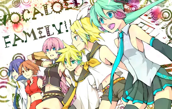Anime, art, Vocaloid, Vocaloid, fun, characters