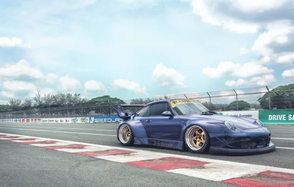 Porsche 911, 993, carrera, 1994, Rough