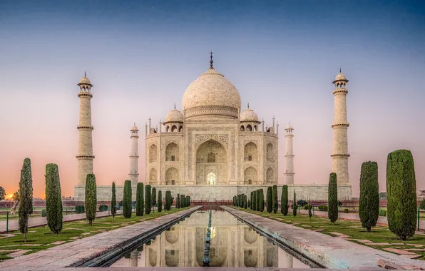 Castle, India, temple, Taj Mahal, The Taj Mahal, India