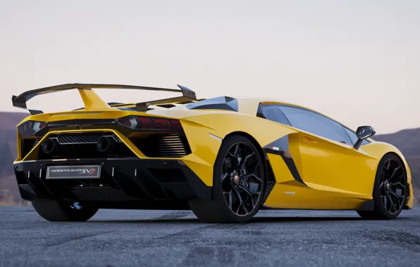 Auto, Lamborghini, Machine, Car, Yellow, Aventador, Lamborghini Aventador, Sports car