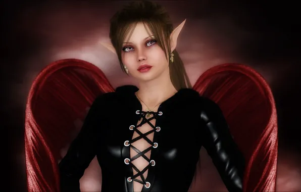 Rendering, realism, angel, fairy, art, fantasy