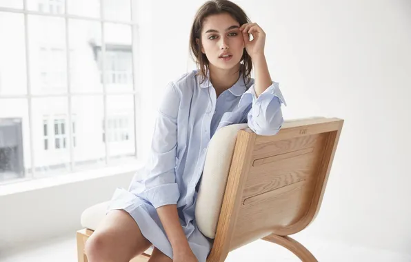 Girl, beautiful, model, cute, shirt, long-haired