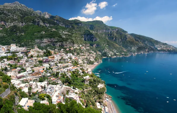 Picture view, Italy, panorama, Positano