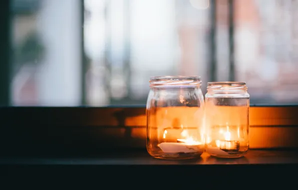 Picture background, candles, banks