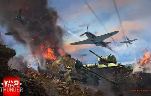Panther, T-34-85, War Thunder, As-9