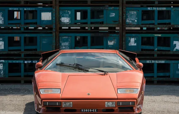 Picture Orange, Before, Supercar, Lamborghini Countach, 1974