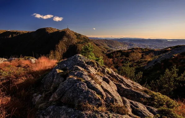 Picture autumn, mountains, rocks, Norway