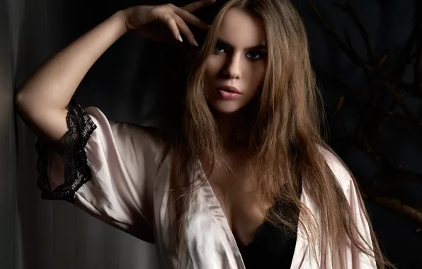 Look, pose, background, model, portrait, makeup, hairstyle, brown hair