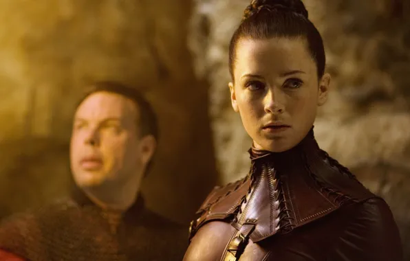 Picture girl, leather, actress, brunette, Legend of the Seeker, Legend of seeker, Confessor, Calin