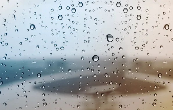 Picture glass, water, drops, macro, background, rain, Windows, drop