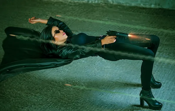 Action, Gun, Reconstruction, Matrix scene