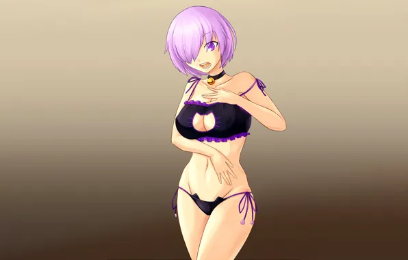 Girl, sexy, lingerie, pantsu, bra, cleavage, panties, pink hair