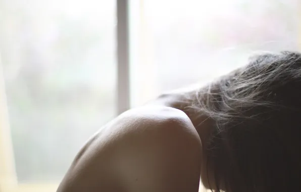 Girl, hair, shoulders
