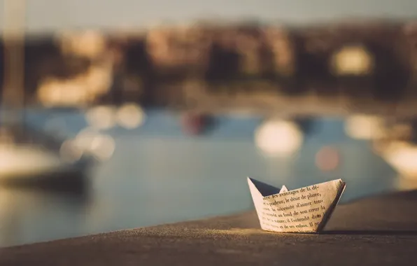 Paper, background, boat