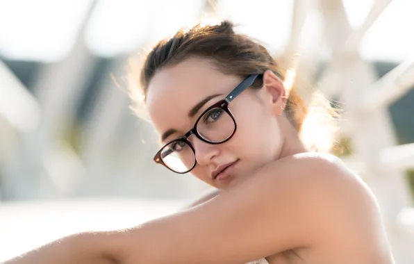 Picture look, face, glasses, cutie