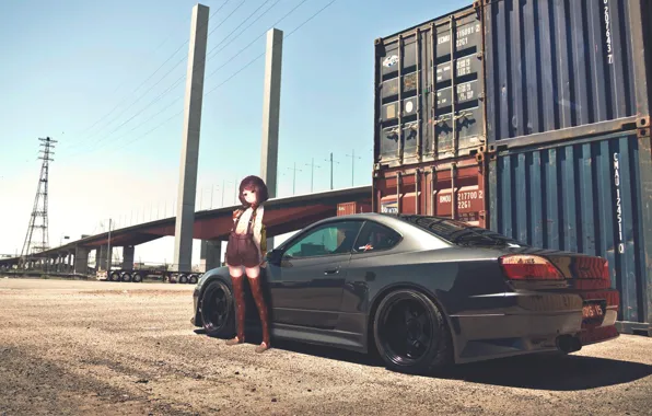 Anime, nissan, Nissan, anime, silvia, s15, Sylvia, C15