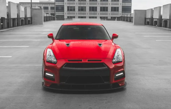 Picture GTR, Nissan, Front, R35, RED, Face, Sight