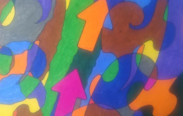 Abstraction, arrows, Figure, colorful, Wallpaper.